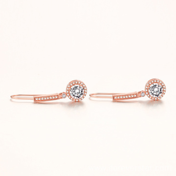 White Bling CZ Trending 925 Silver Earrings